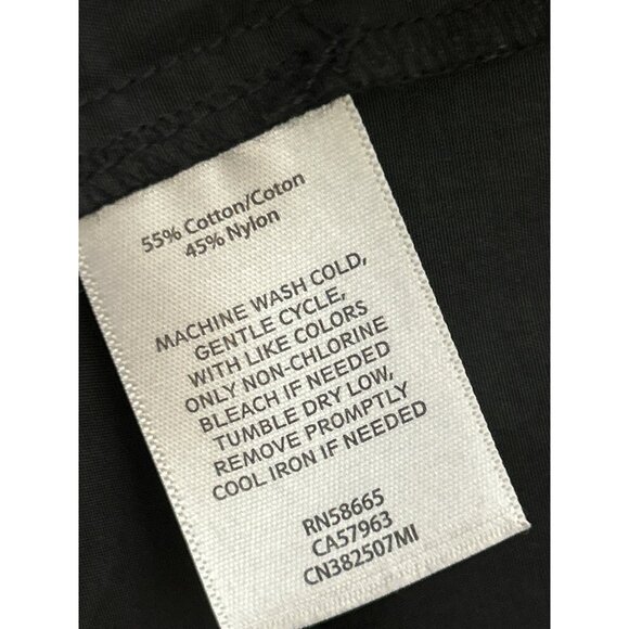 Caslon Womens Black Small Ruffle Hem Jacket  3/4 Sleeves Lightweight Sz Small - Picture 4 of 4